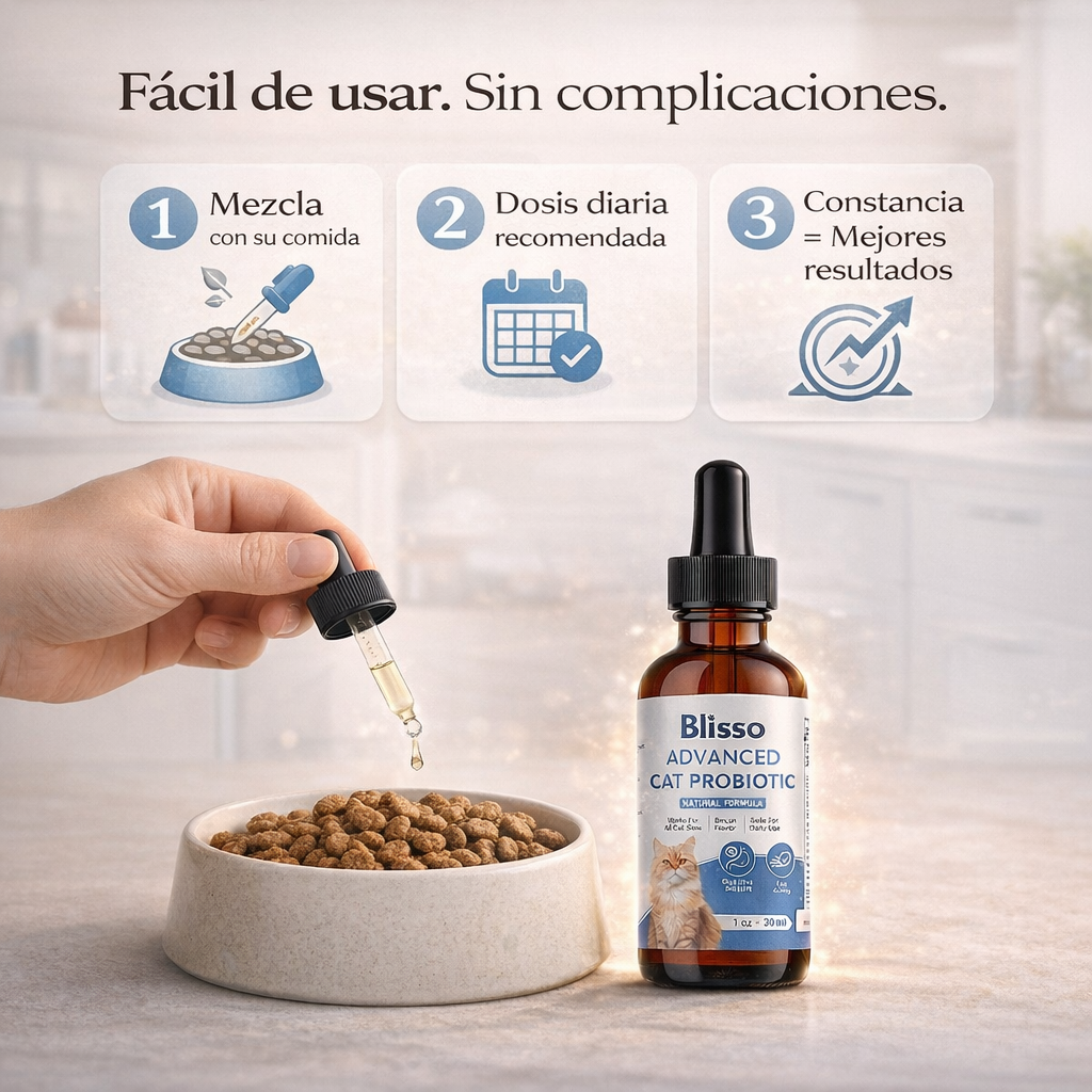 BlissoPet | Probiótico Avanzado para Gatos
