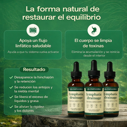 Gotas de bienestar para drenaje linfático