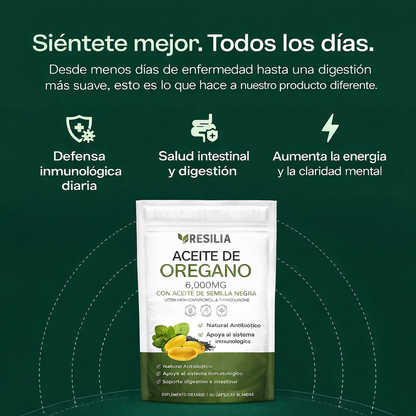 Cápsulas de Aceite de Orégano – Refuerza de forma natural la inmunidad y la salud intestinal desde dentro