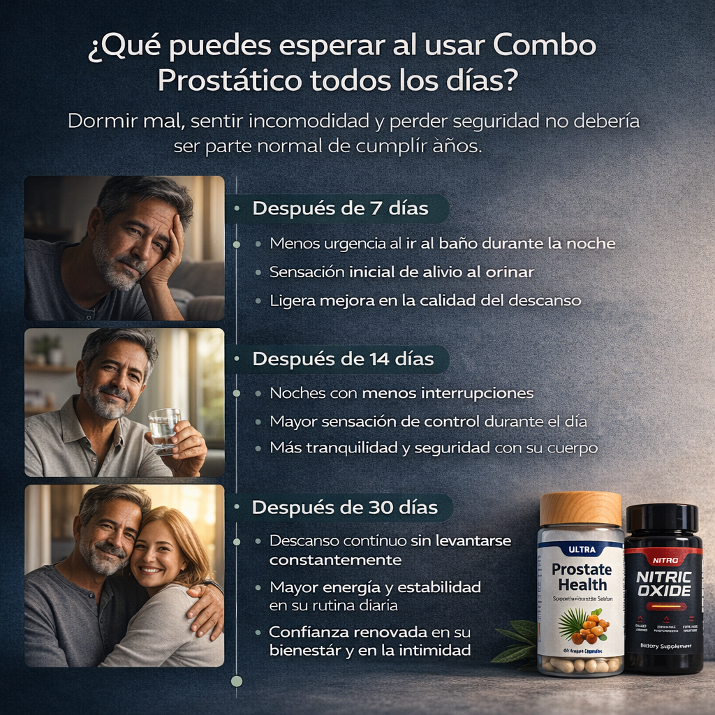 Combo Prostático | Menos interrupciones nocturnas, más descanso