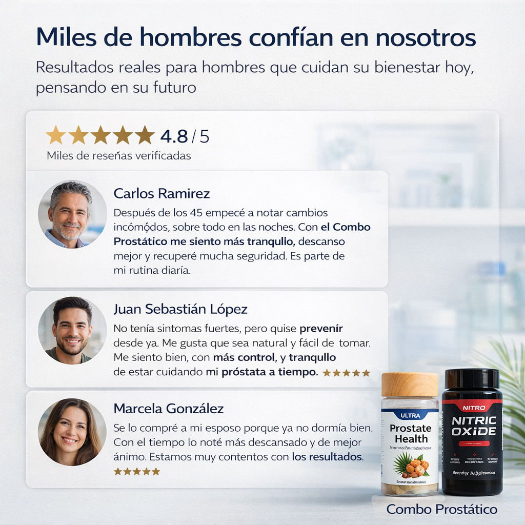 Combo Prostático | Menos interrupciones nocturnas, más descanso