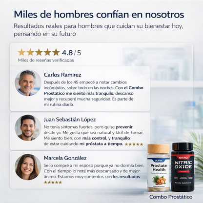 Combo Prostático | Menos interrupciones nocturnas, más descanso