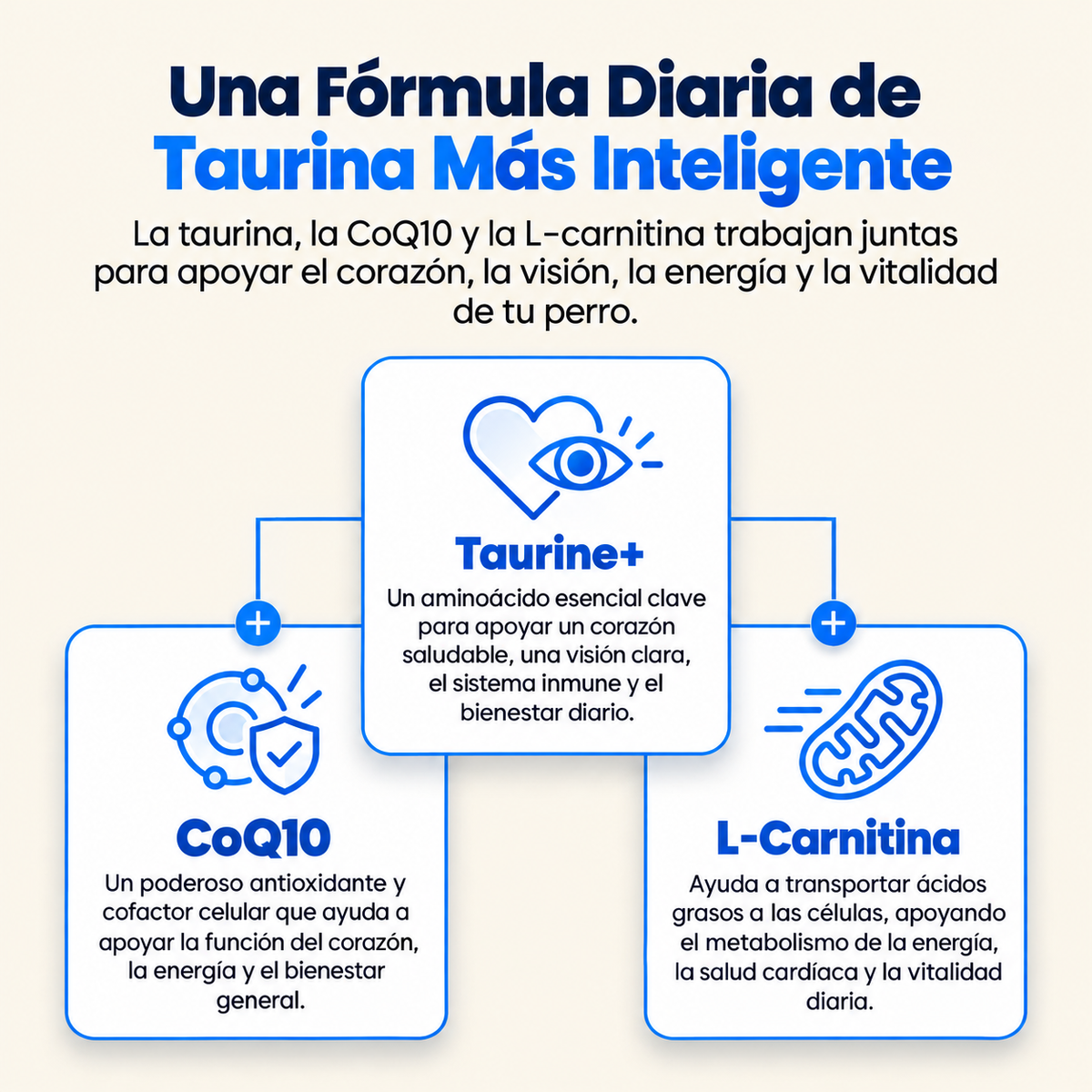 PureTaurine+ | Apoyo para Perros