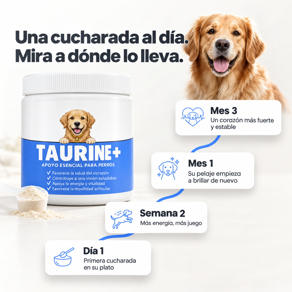 PureTaurine+ | Apoyo para Perros