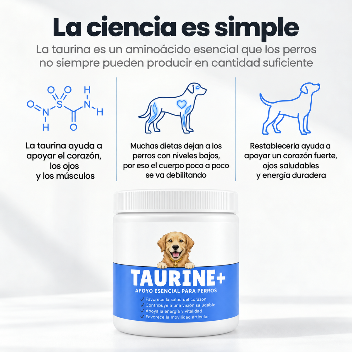 PureTaurine+ | Apoyo para Perros